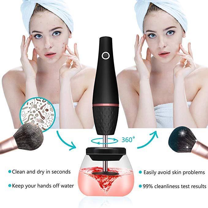 Makeup brush cleaner electric.