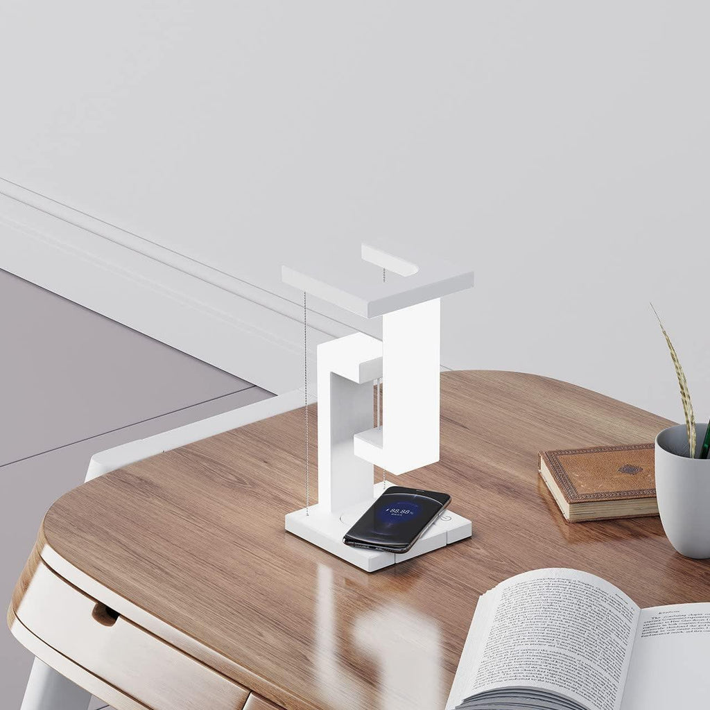 Creative Smartphone Wireless Charging Suspension Table Lamp Balance Lamp Floating For Home Bedroom.
