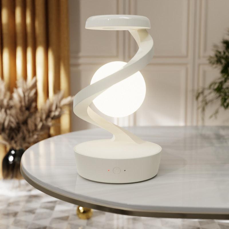 Rotating Moon Desk Lamp With Phone Wireless Charging Sensor Control Table Lamps Decorative Desktop Lamp Small Night Lamp Home Decor.