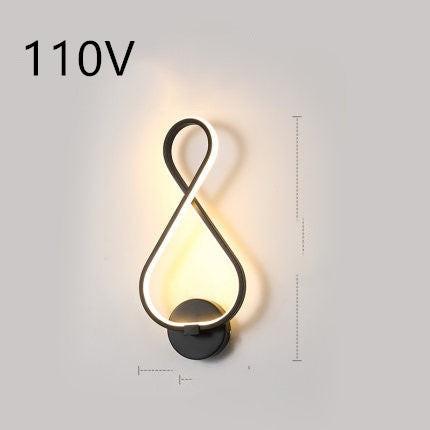 led wall lamp nordic minimalist bedroom bedside lamp.