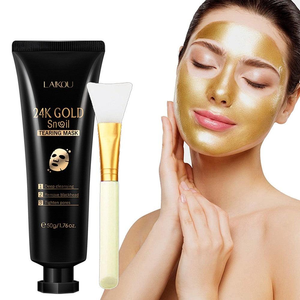 Gold Foil Snail Tear-Off Mask Hydrating.