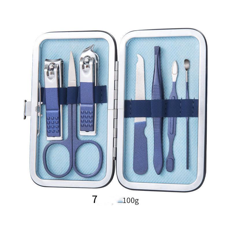 Professional Scissors Nail Clippers Set Ear Spoon Dead Skin Pliers Nail Cutting Pliers Pedicure Knife Nail Groove Trimmers.