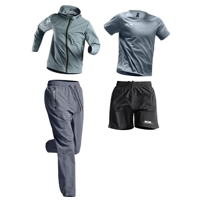 Running Sports Suit Men's Fitness Leisure Speed Training Wear.