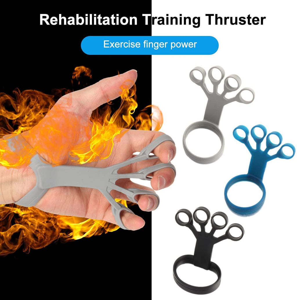 Silicone Grip Device Finger Exercise Stretcher Arthritis Hand Grip Trainer Strengthen Rehabilitation Training To Relieve Pain.
