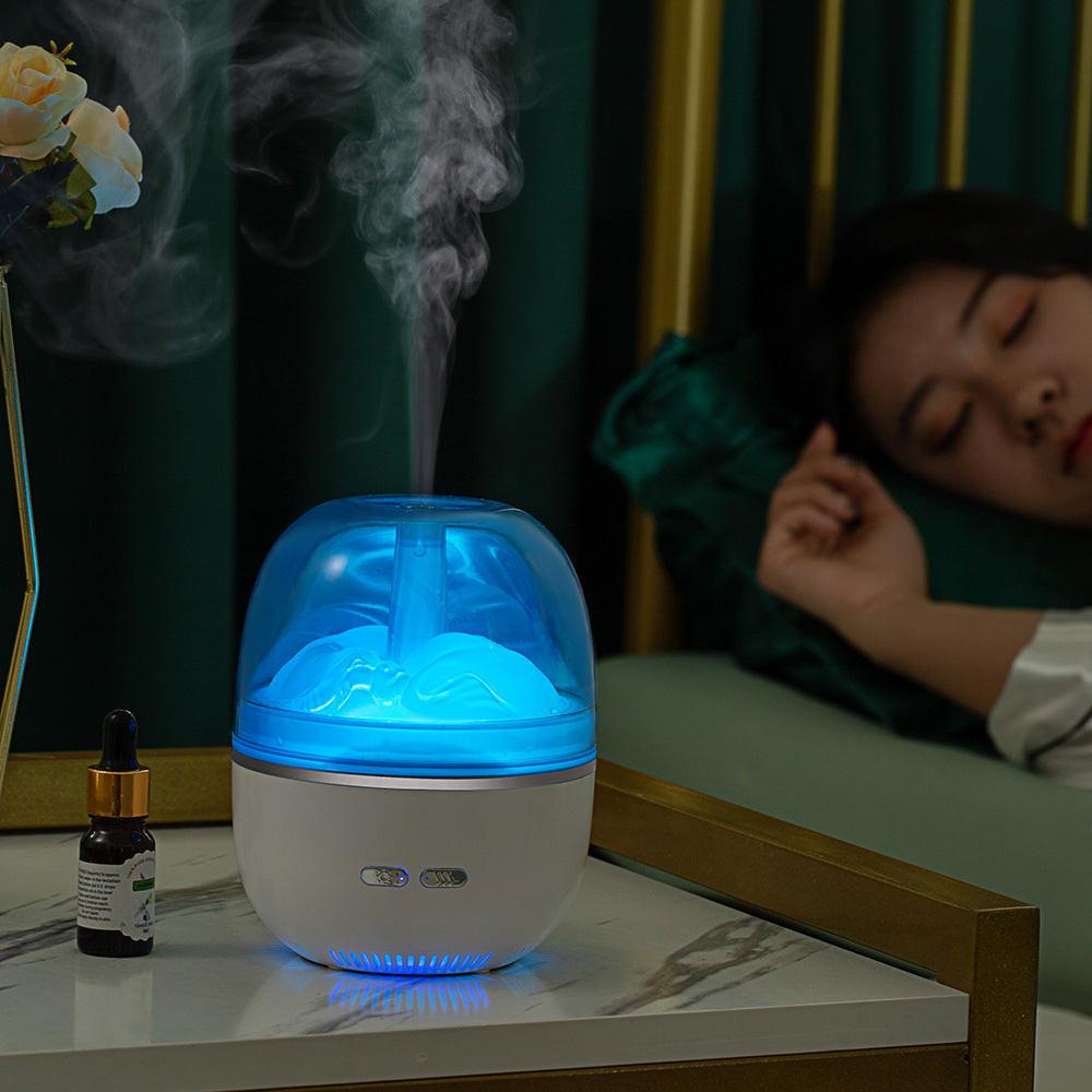 Air Humidifier Essential Oil Ultrasonic Aromatherapy Atomizer Colorful Light Heavy Fog Volume Office Home Accessories.