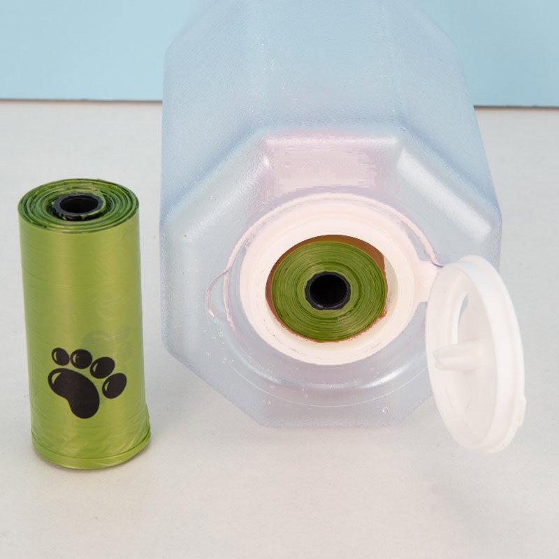 Portable Cat Dog Water Bottle Food Feeder Drinker Poop Dispenser 3 In 1 Leak-proof Multifunctional Dog Water Bottle Pet Products.