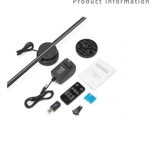 Led Luminous Sign Light Holographic Projector Diy Fan Screen Video Picture 3d Holographic Light Holiday Decoration.