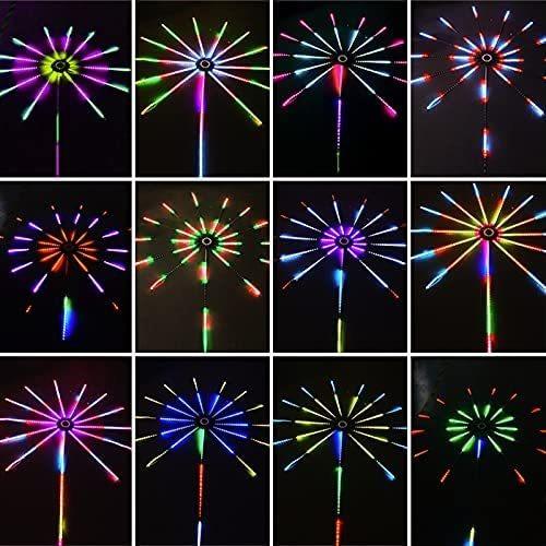 Firework Lights LED Strip Music Sound Sync Color Changing Remote Control LED Firework Light For Room Party.