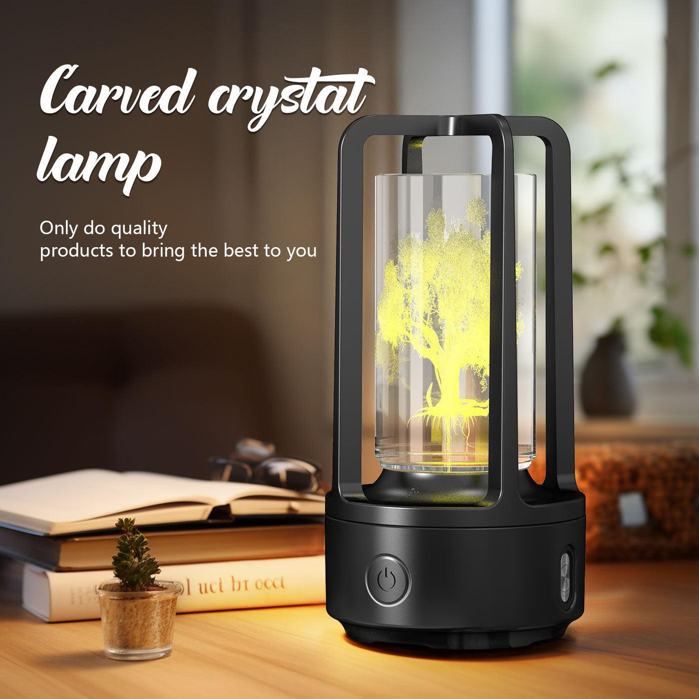 Creative 2 In 1 Audio Acrylic Crystal Lamp And Bluetooth Speaker Valentine's Day Gift Touch Night Lamp.