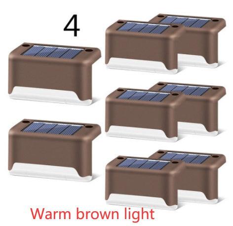 New Upgrade Waterproof LED Solar Fence Lamp Solar Deck Lights Solar Step Light Outdoor For Patio Stairs Garden Pathway Step Yard.