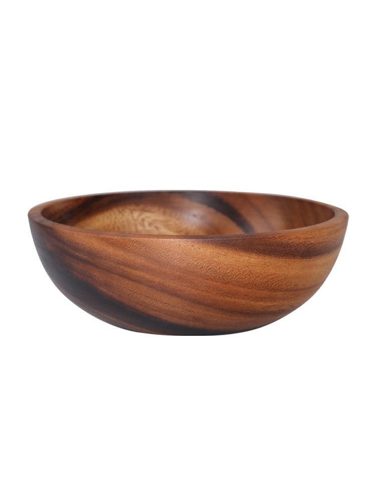 Kitchen Natural Wooden Bowl Household Fruit Bowl Salad Bowl For Home Restaurant Food Container Wooden Utensils Note The Size Hot.