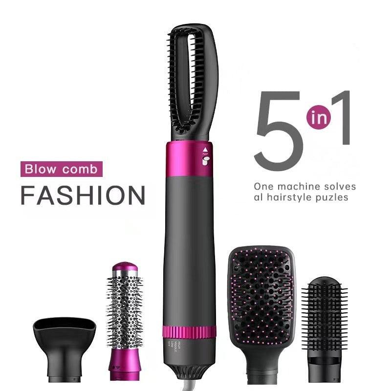 Professional 5 In 1 Hair Dryer Brush Dryer And Straightening Brush Electric Hair Styling Tool Automatic Hair Curler Beauty Supplies Gadgets.