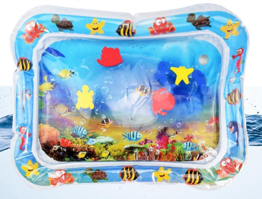 Baby Inflatable Water Mat, Infants Summer Beach Water Mat Patted Pad Water Cushion For Infants Toddlers Summer Activity Play Toys Baby Pillows.