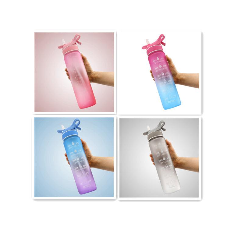 Water Bottle Scrub Bounce Cover Straw Space Cup Sports Water Bottle.