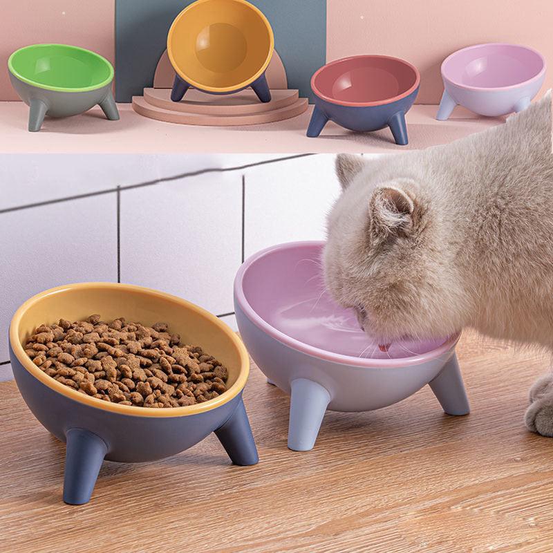 Cat Dog Bowl With Stand Pet Feeding Food Bowls Dogs Bunny Rabbit Nordic Color Feeder Product Supplies Pet Accessories.