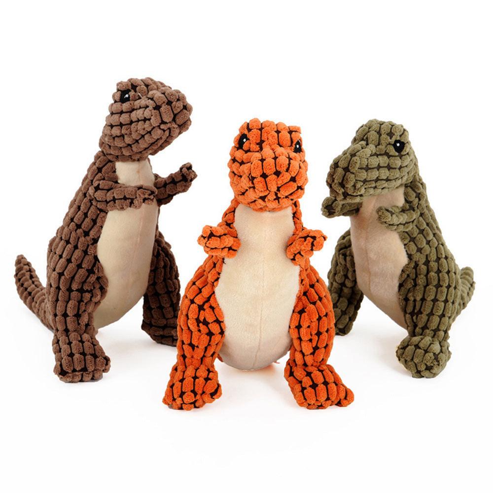 Dinosaur Pet Toys Giant Dogs Pets Interactive Dog Toys For Large Dogs Chew Toys Chihuahua Plush Stuffing Squeakers.
