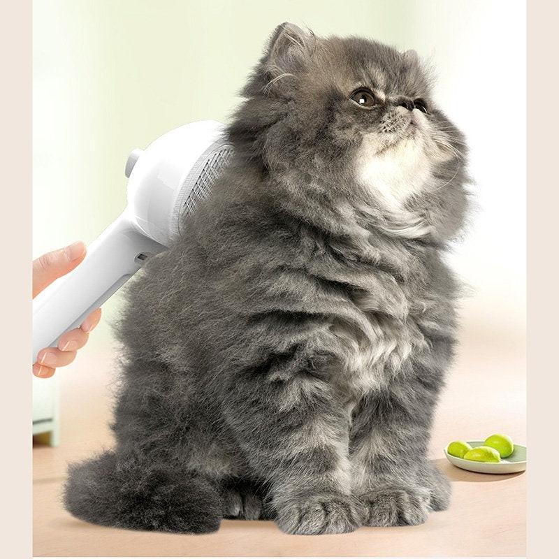 Pet Comb Self Cleaning Pets Hair Remover Brush For Dogs Grooming Tools Dematting Comb Built-in Mist Humidifier Pet Products.