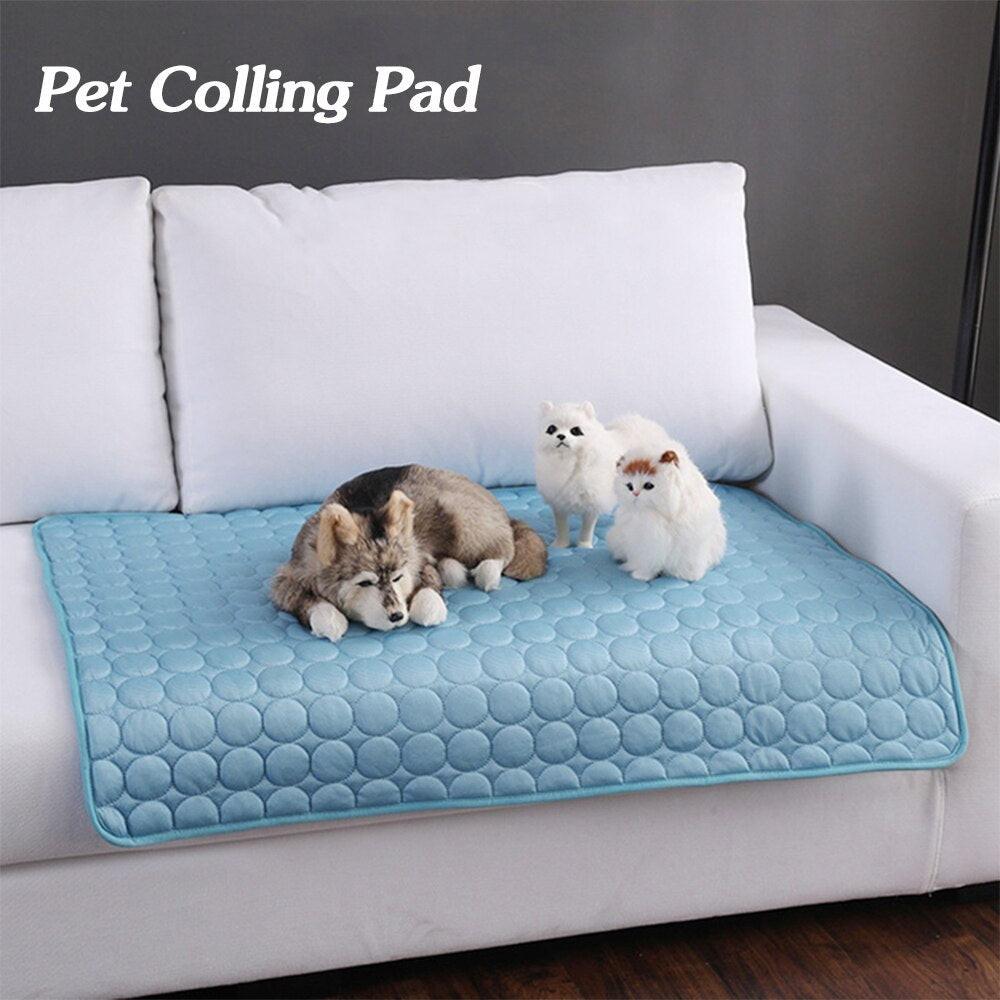 Pet Dog Cat Ice Silk Cold Nest Pad For Cooling In Summer.