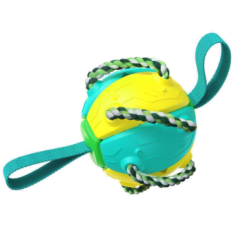 Interactive Dog Football Soccer Ball With Tabs Inflated Training Toy Outdoor Border Collie Balls Pet Products.