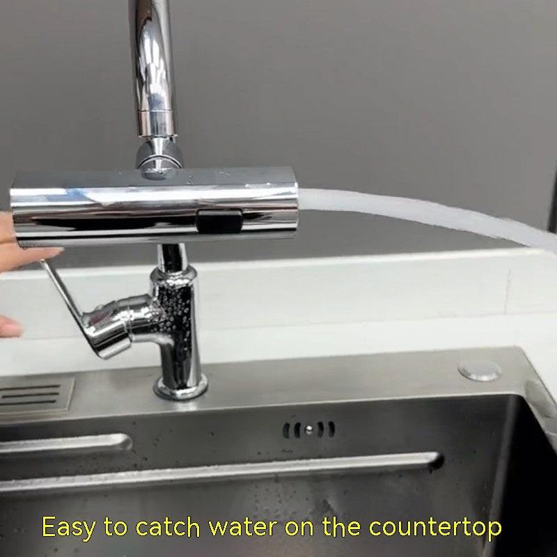 Kitchen Faucet Waterfall Outlet Splash Proof Universal Rotating Bubbler Multifunctional Water Nozzle Extension Kitchen Gadgets.