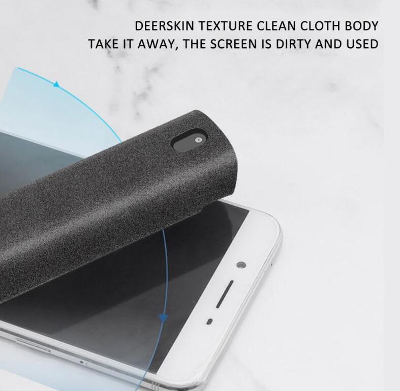 2 In 1 Phone Computer Screen Cleaner Kit For Screen Dust Removal Microfiber Cloth Set.