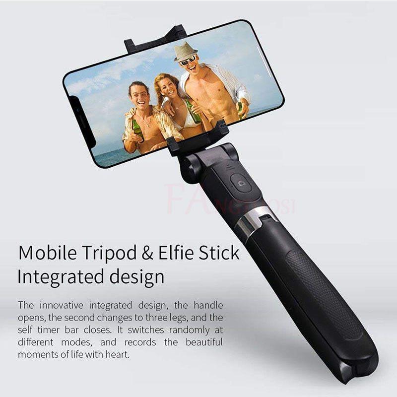 Compatible with Apple, Tripod Selfie Stick Mobile Universal Live Triangle Bracket One Bluetooth Selfie Artifact.