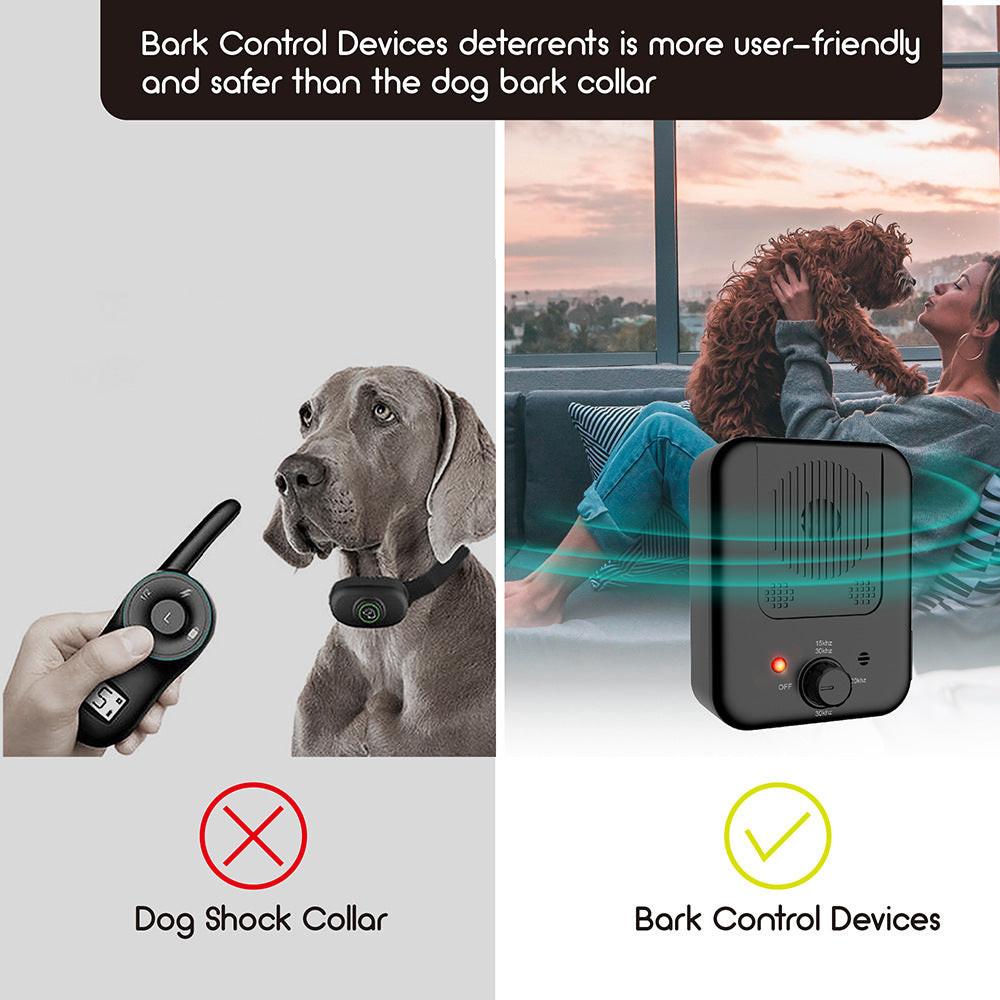 Pets Dog Anti Barking Device Pet Dog Ultrasonic Anti Barking Collars Repeller Outdoor Dogs Stop No Bark Control Training Device Supplies.