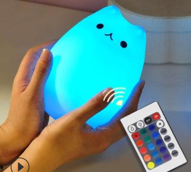 Silicone Touch Sensor LED Night Light For Children Baby Kids.
