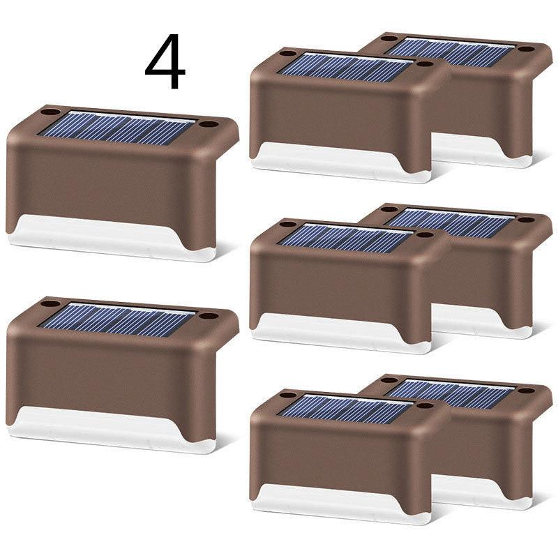 New Upgrade Waterproof LED Solar Fence Lamp Solar Deck Lights Solar Step Light Outdoor For Patio Stairs Garden Pathway Step Yard.