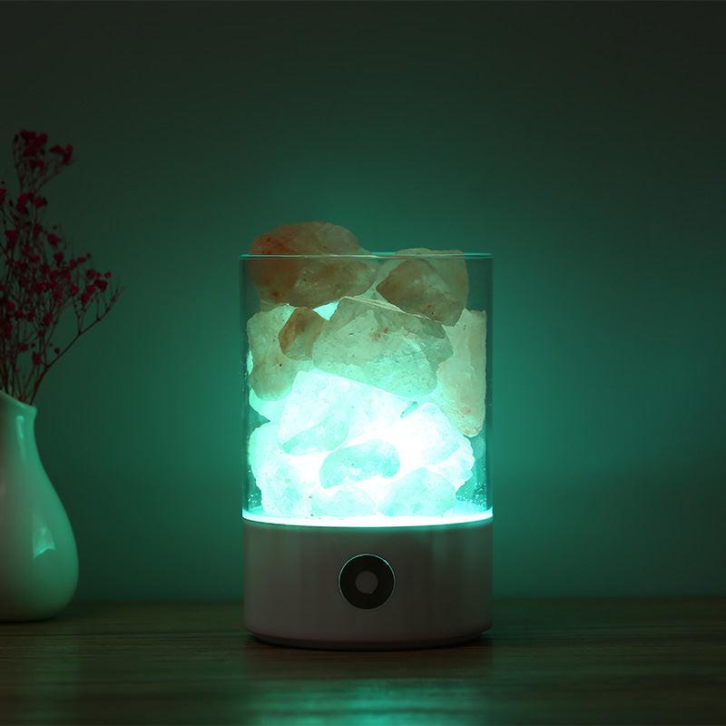 USB Crystal Light Himalayan Salt LED Lamp.