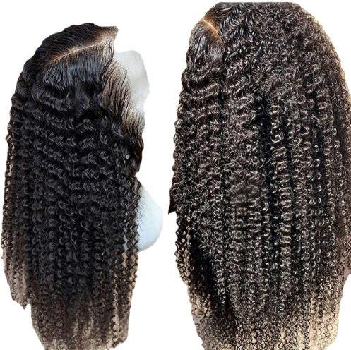 Brazilian Kinky Curly Lace Front Human Hair Wigs.