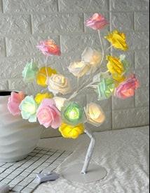 LED Tree Lamp Rose Small Tree Lamp Modeling Lamp Table Lamp.