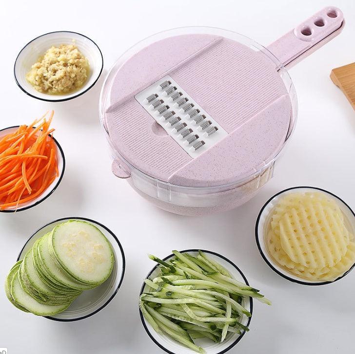 8 In 1 Mandoline Slicer Vegetable Slicer Potato Peeler Carrot Onion Grater With Strainer Vegetable Cutter Kitchen Accessories.
