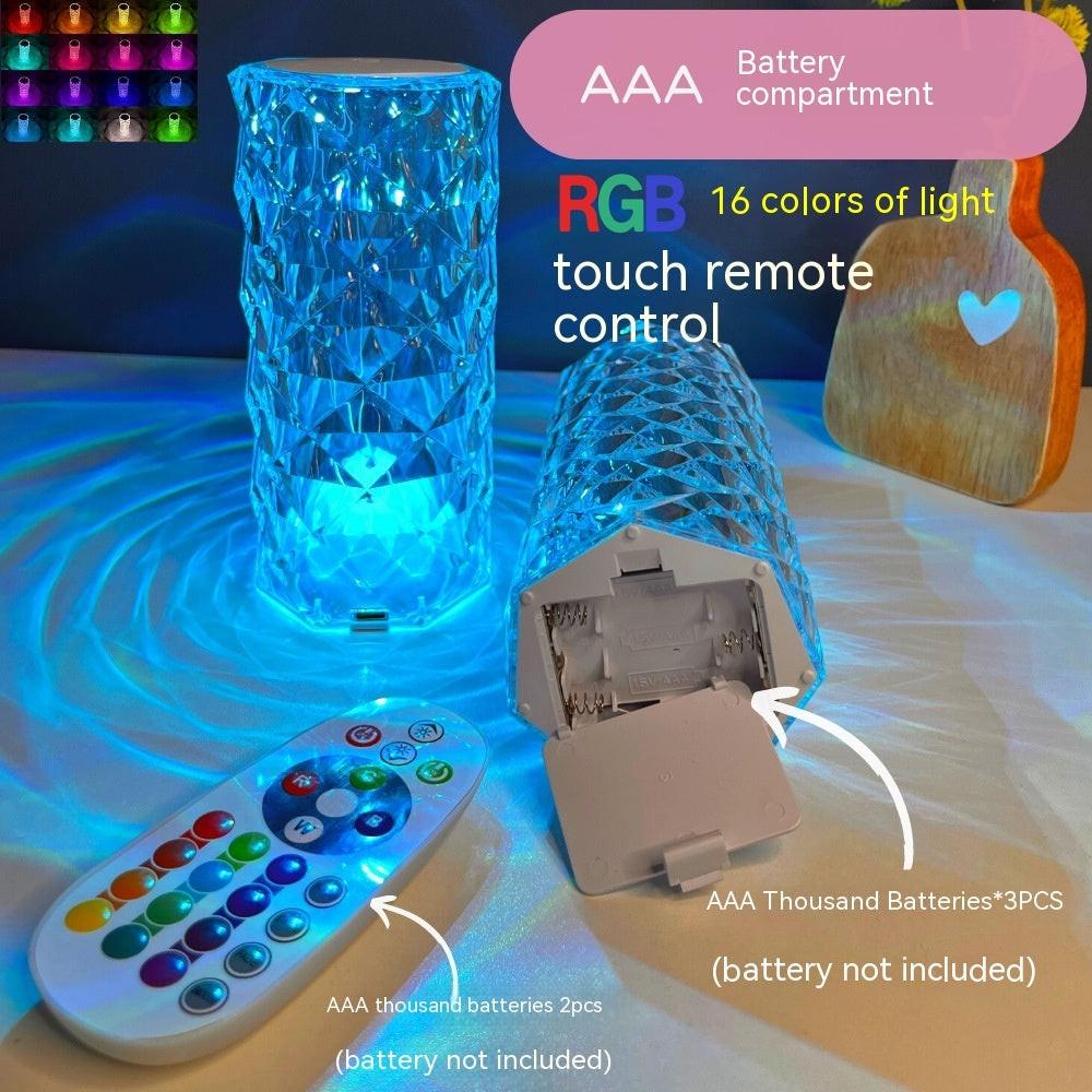 Crystal Rose Lamp Atmosphere Creative Led Table Lamp.