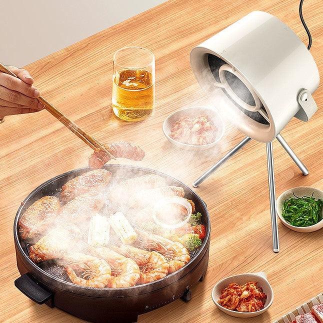 2024 New Portable Desktop Exhaust Fan Small Kitchen Hood Extractor Barbecue USB Charging Desktop Range Hoods Mini Suction Cooker Hood Kitchen Gadgets.