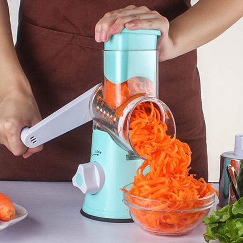 Manual Kitchen Accessories Multifunctional Round Mandoline Potato Slicer Vegetable Cutter Slicer Cheese Kitchen Gadgets.