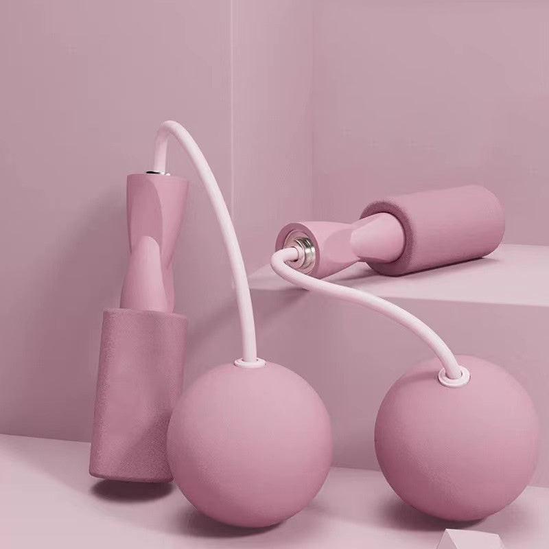 Training Jump Rope Set Fitness Jump Ropes And Silicone Handles For Women Men Kids With Speed Cordless Ball Adjustable Anti-Tangle PVC Wire Rope For Fitness Crossfit Indoor Outdoor Workout.