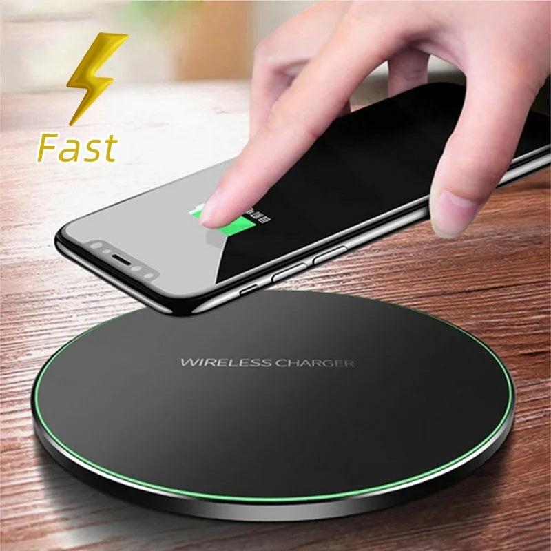 Wireless Charger For I-Phone Fast Wireless Charging Pad For Sam-sung High Speed.
