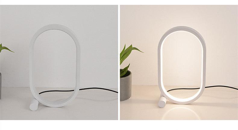 Usb Plug-In Lamp Oval Acrylic Lamp Touch Control Dimmable Modern Simple Creative Night Lamp Bedside Reading Lamp Desk Table Led.