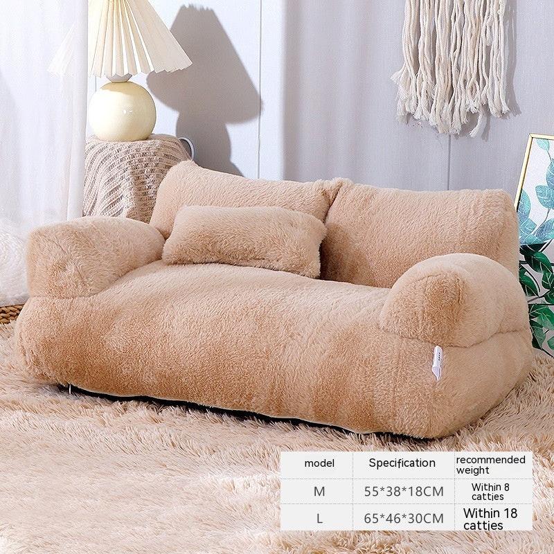 Luxury Cat Bed Sofa Winter Warm Cat Nest Pet Bed For Small Medium Dogs Cats Comfortable Plush Puppy Bed Pet Supplies.
