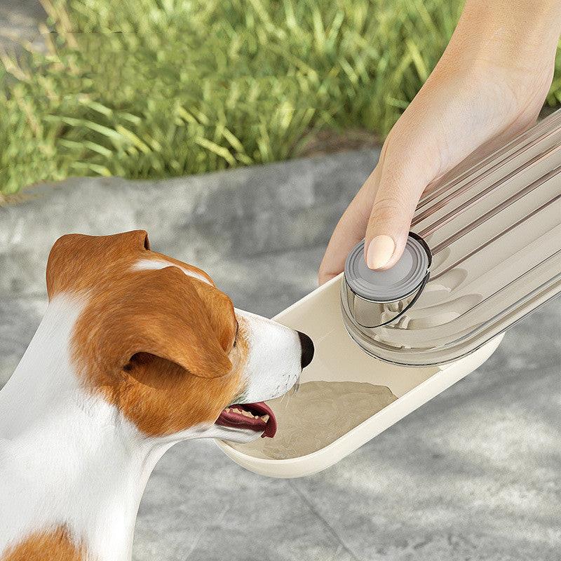 2 In 1 Pet Water Cup Segment Design Green Dog Walking Portable Drinking Cup Dog Feeding Supplies Pet Supplies Dog Walking Water Feeder Pets Products.