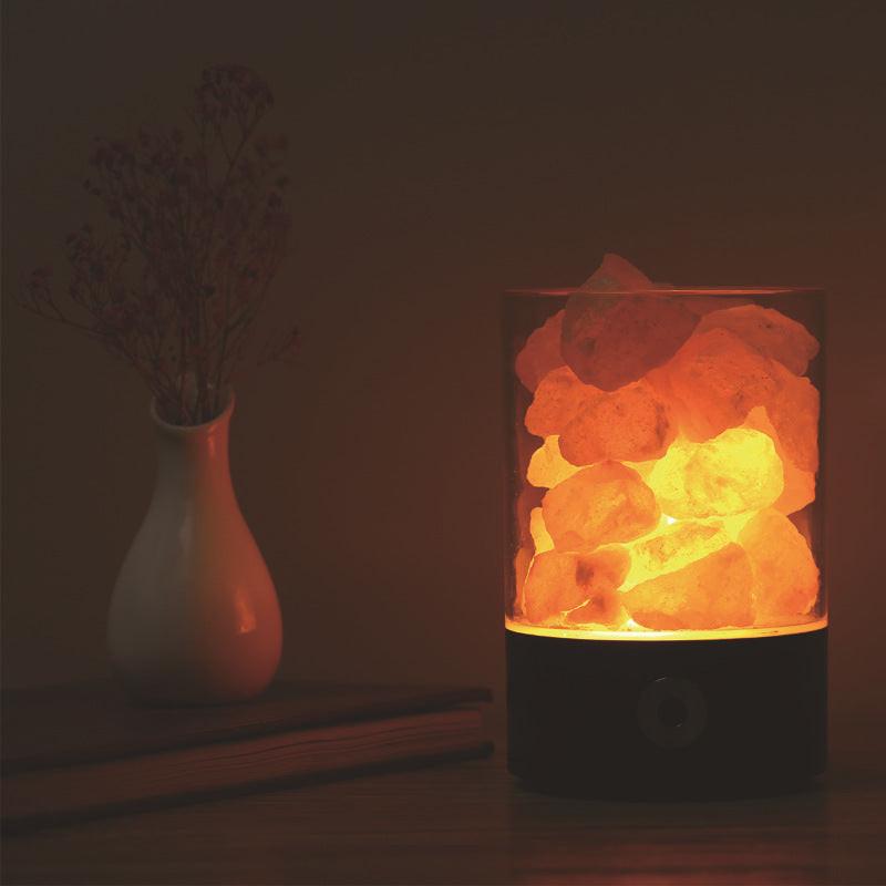 USB Crystal Light Himalayan Salt LED Lamp.