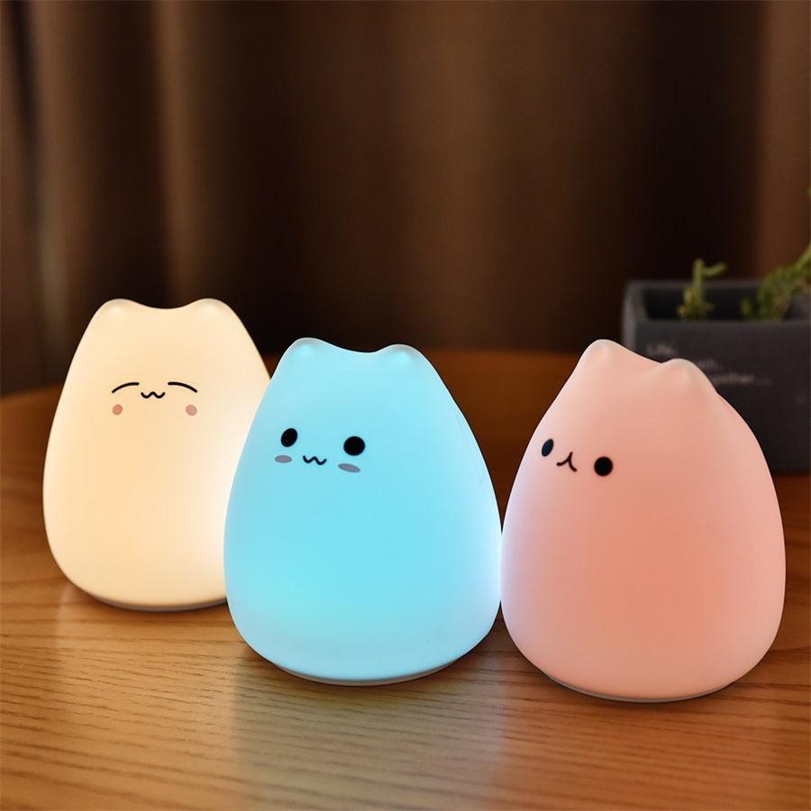 Silicone Touch Sensor LED Night Light For Children Baby Kids.