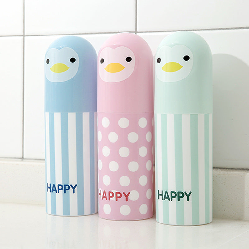 Plastic Outdoor Travel Supplies Travel Couple Toothbrush Cups