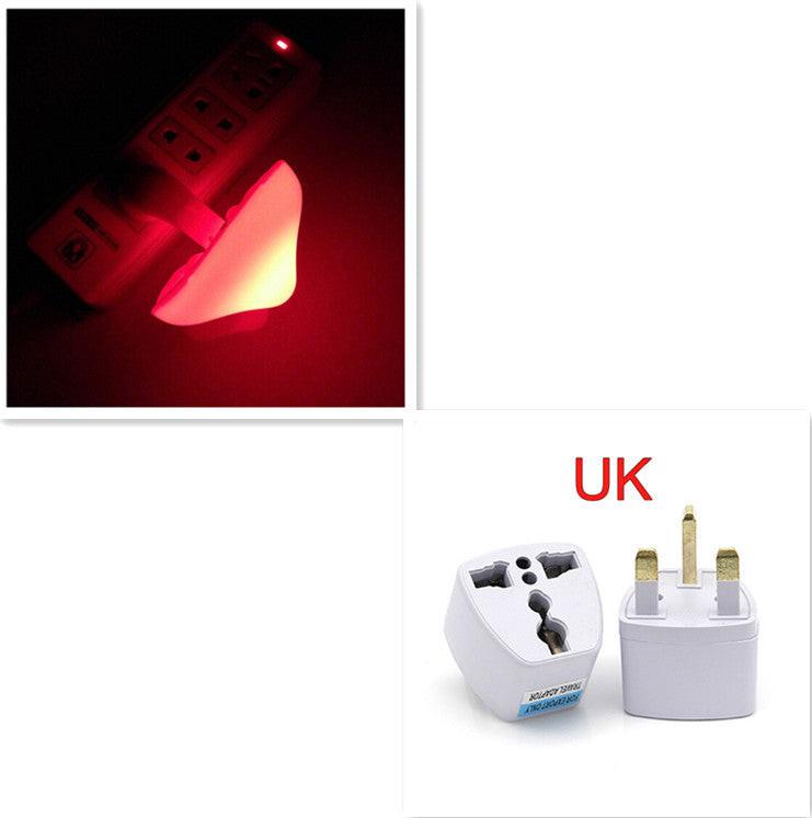 LED Night Light Mushroom Wall Socket Lamp EU US Plug Warm White Light-control Sensor Bedroom Light Home Decoration.