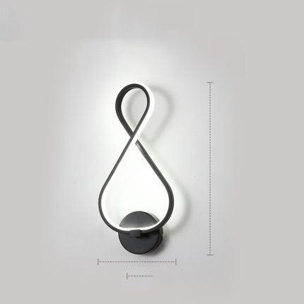 led wall lamp nordic minimalist bedroom bedside lamp.