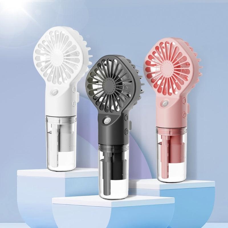 Strong Power Spray Humidification Small Mist Fan Humidification Usb Charging Portable Fan Icy And Refreshing Fan Water Supplement.