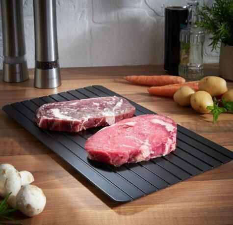Fast Defrosting Tray Thaw  Kitchen Quick Aluminum Thaw Plate.