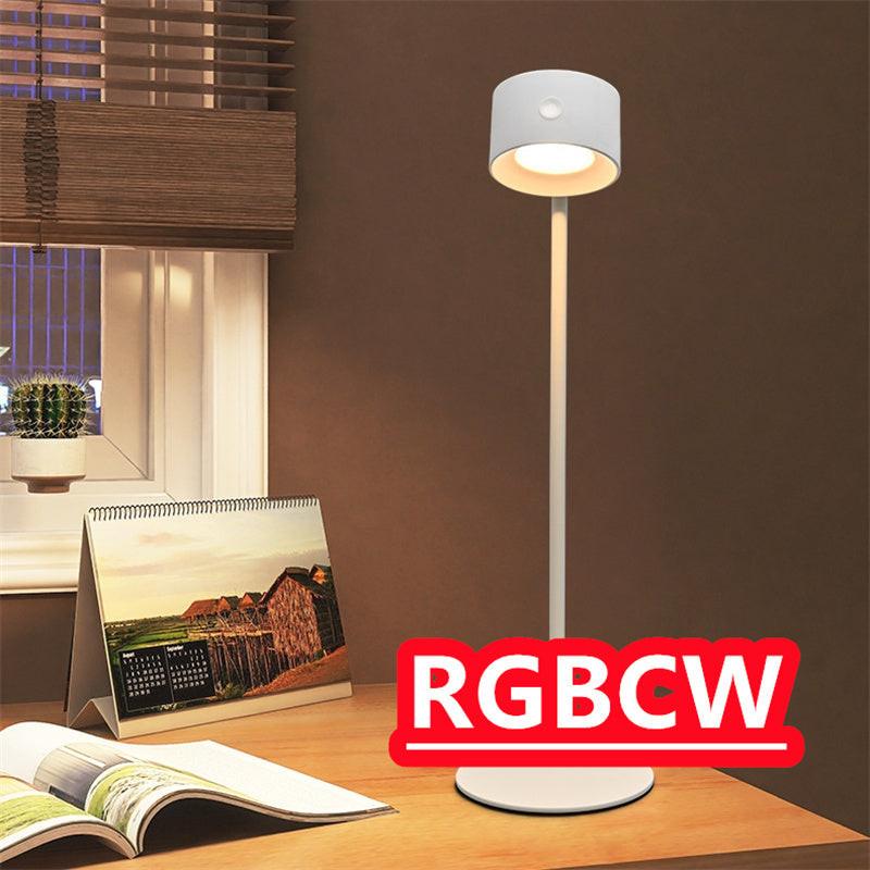 Magnetic Touchable LED USB Rechargeable Table Lamp 360 Rotate Cordless Remote Control Desk Lights Home Bedroom Wall Night Lamp.