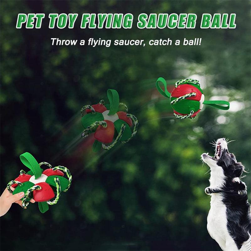 Interactive Dog Football Soccer Ball With Tabs Inflated Training Toy Outdoor Border Collie Balls Pet Products.